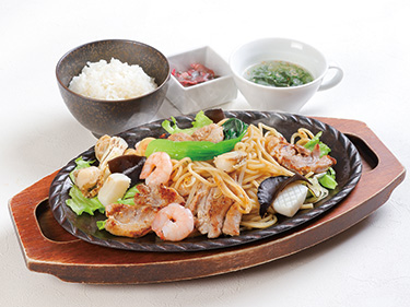 海鮮オイスター焼きそば定食